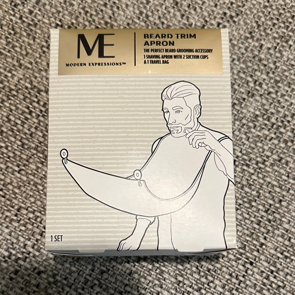 Expressions Beard Trim Apron - White